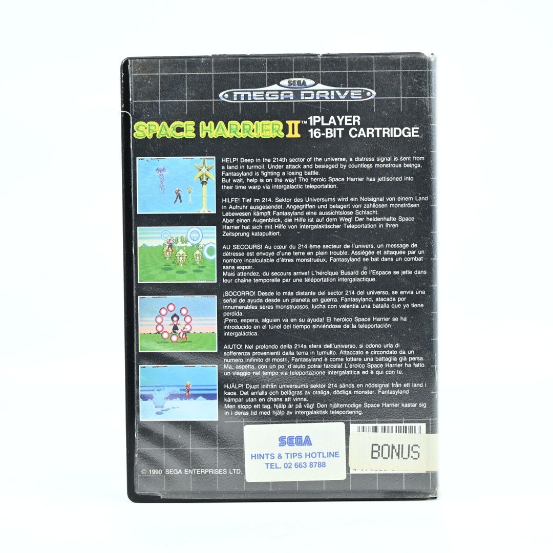 Space Harrier II / 2 + Manual - Sega Mega Drive Game - PAL - FREE POST!