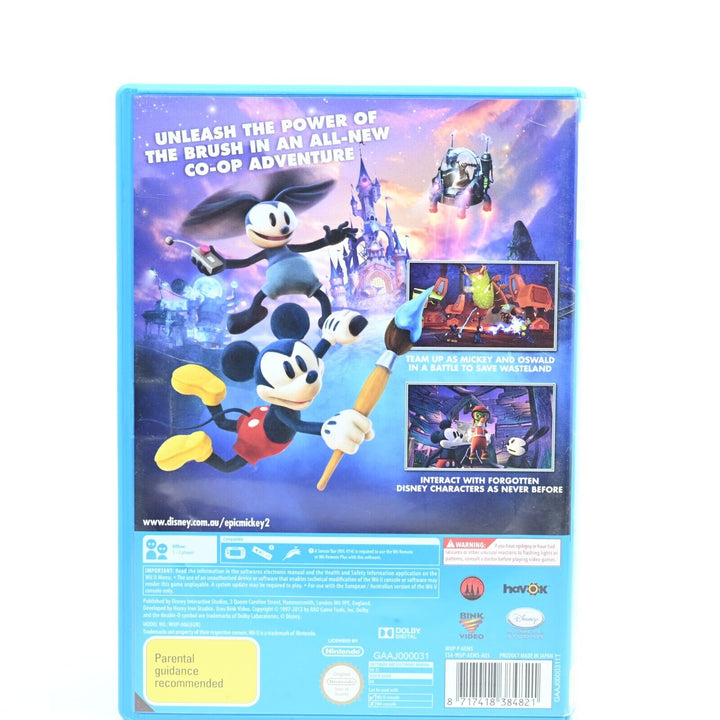 Epic Mickey 2 Power Of Two - Nintendo Wii U Game - PAL - FREE POST!