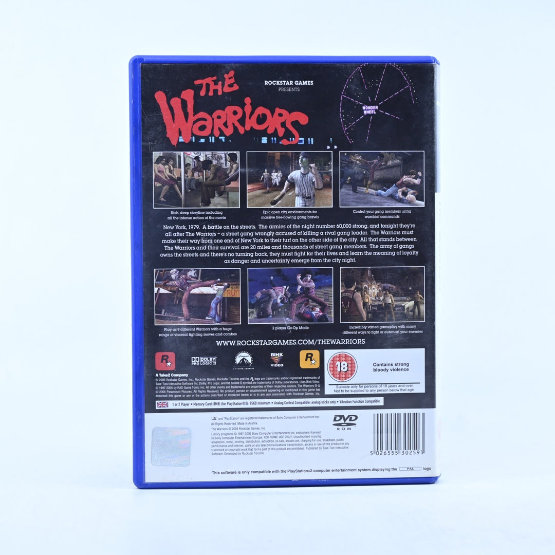 The Warriors - Sony Playstation 2 / PS2 Game + Manual - PAL - MINT DISC!