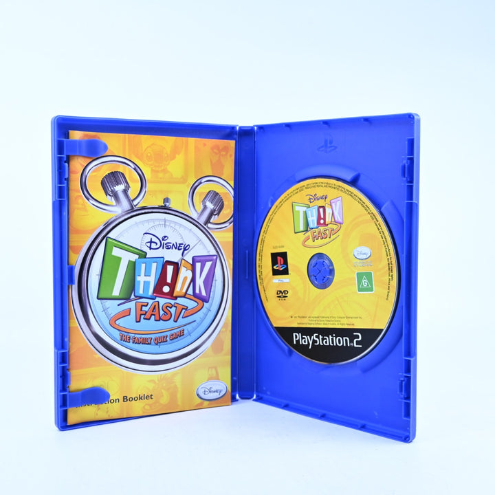 Disney Think Fast - Sony Playstation 2 / PS2 Game + Manual - PAL - MINT DISC!