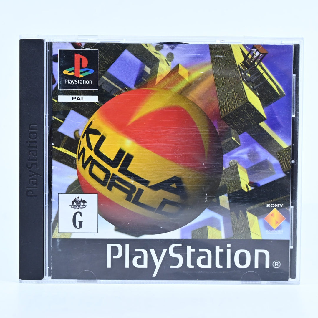 Kula World - Sony Playstation 1 / PS1 Game + Manual - PAL - NEAR MINT DISC!