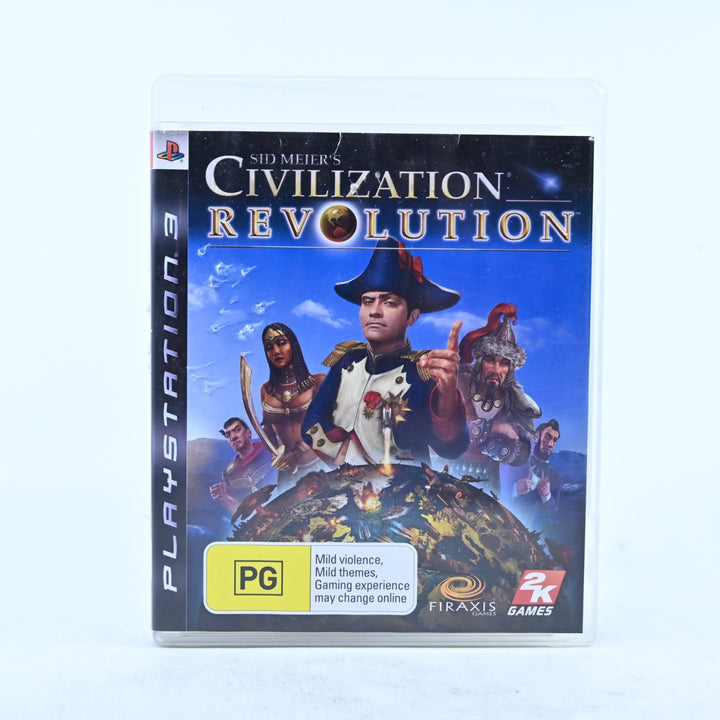 Sid Meier's Civilization Revolution - Sony Playstation 3 / PS3 Game + Manual