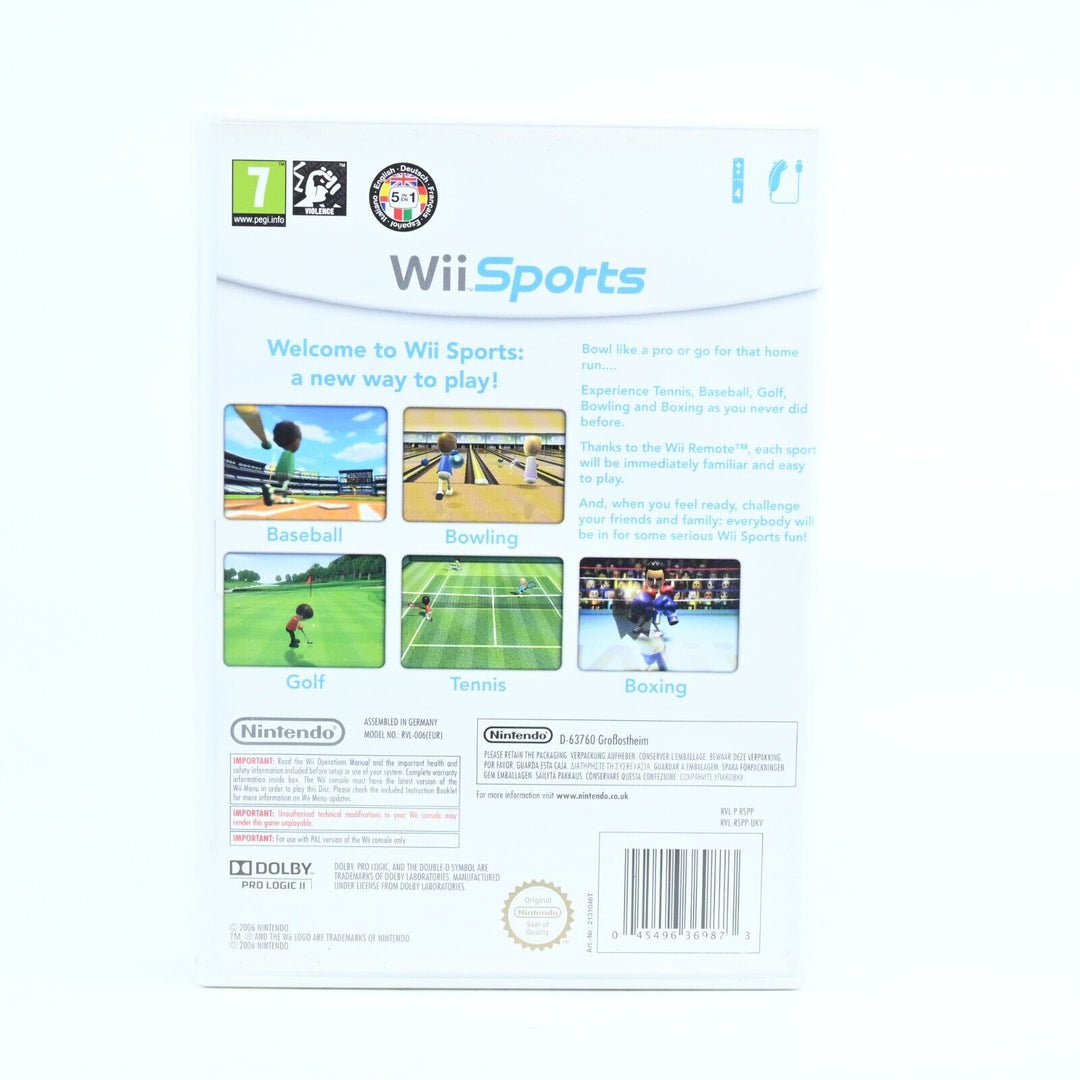 1st Print Wii Sports - No Manual - Nintendo Wii Game - PAL - MINT DISC!