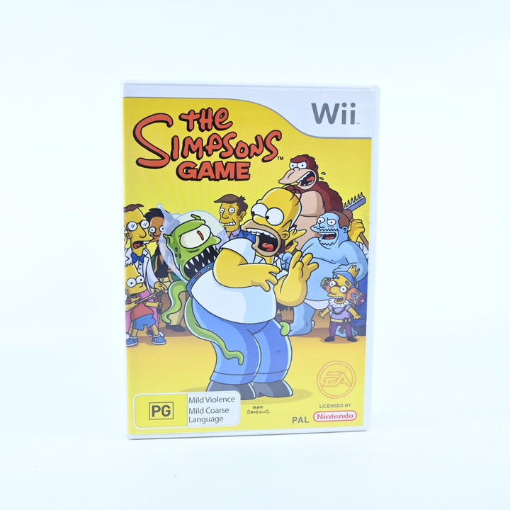 The Simpsons Game - Nintendo Wii Game + Manual - PAL - MINT DISC!