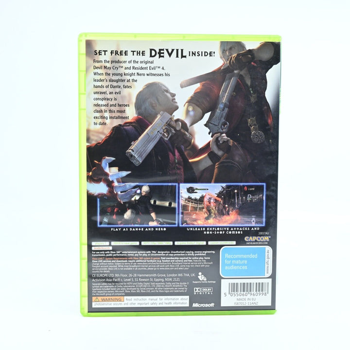 Devil May Cry 4 - Xbox 360 Game + Manual - PAL - MINT DISC!