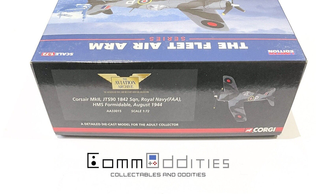 AS NEW! Corgi 1:72 AA33015 - Corsair MKII JT590 1842 Sqn - Royal Navy Plane