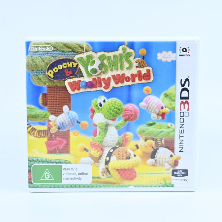 Poochy & Yoshi's Woolly World  - Nintendo 3DS Game - PAL - FREE POST!
