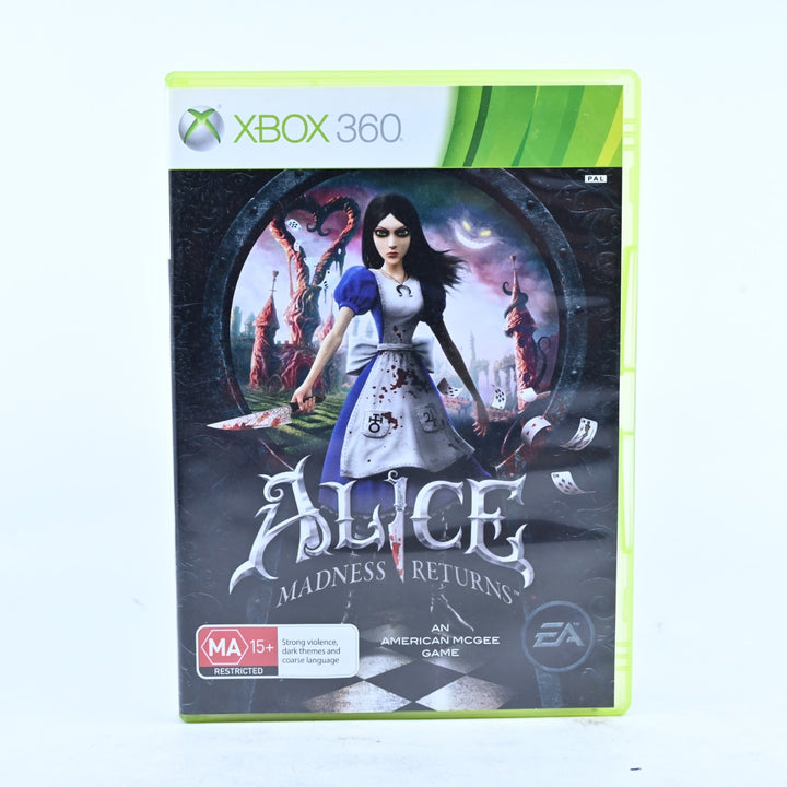 Alice Madness Returns - Xbox 360 Game + Manual - PAL - MINT DISC!