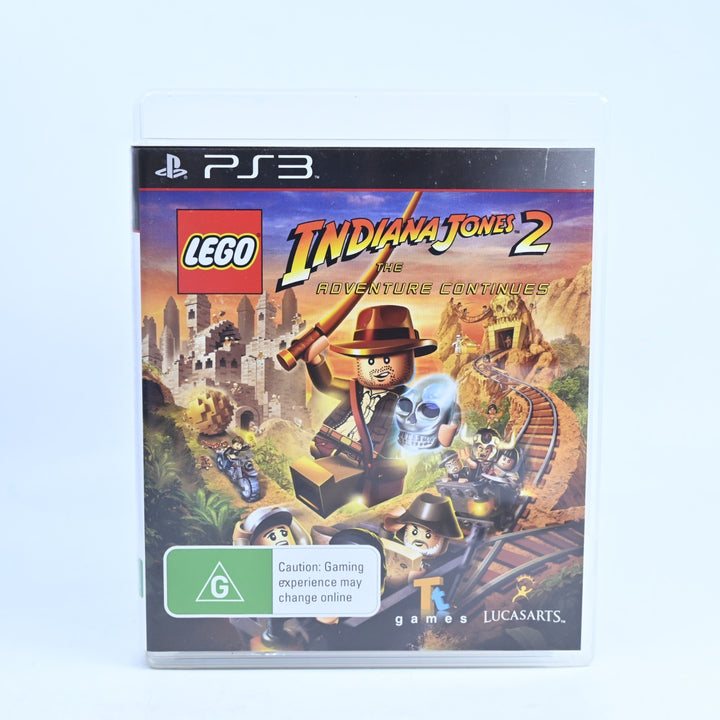 LEGO Indiana Jones 2: The Adventure Continues - PS3 Game + Manual - MINT DISC!