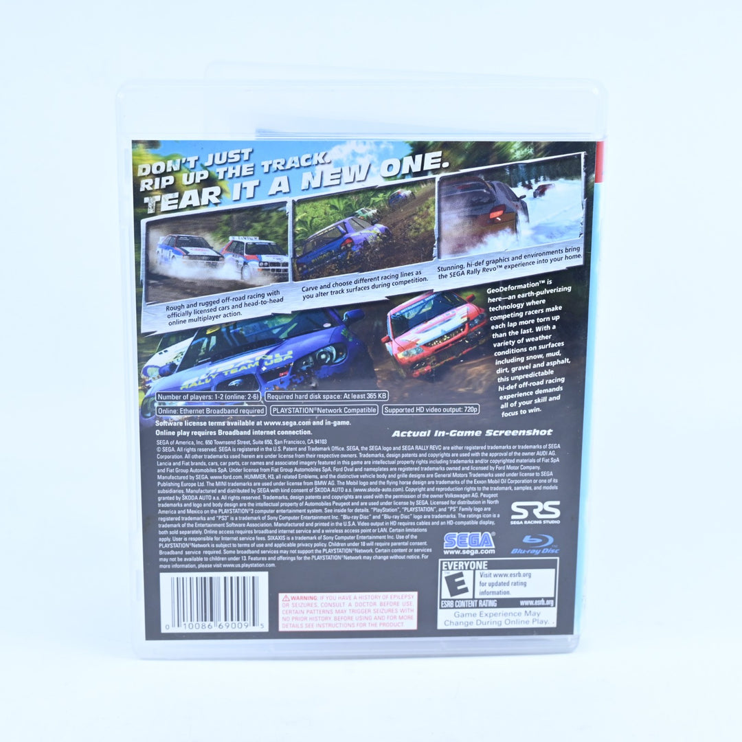 Sega Rally Revo - Sony Playstation 3 / PS3 Game + Manual - Region Free