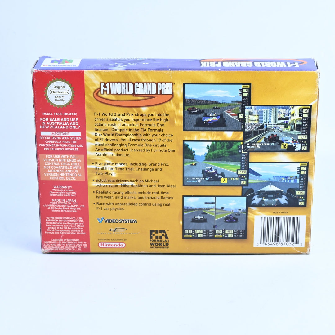 F-1 World Grand Prix - N64 / Nintendo 64 Boxed Game - PAL - FREE POST!