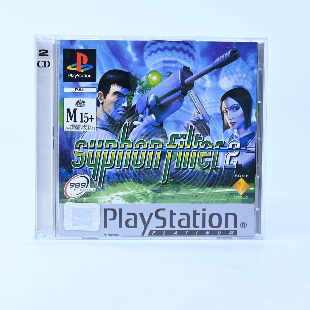 Syphon Filter 2 - Sony Playstation 1 / PS1 Game + Manual - PAL - MINT DISC!