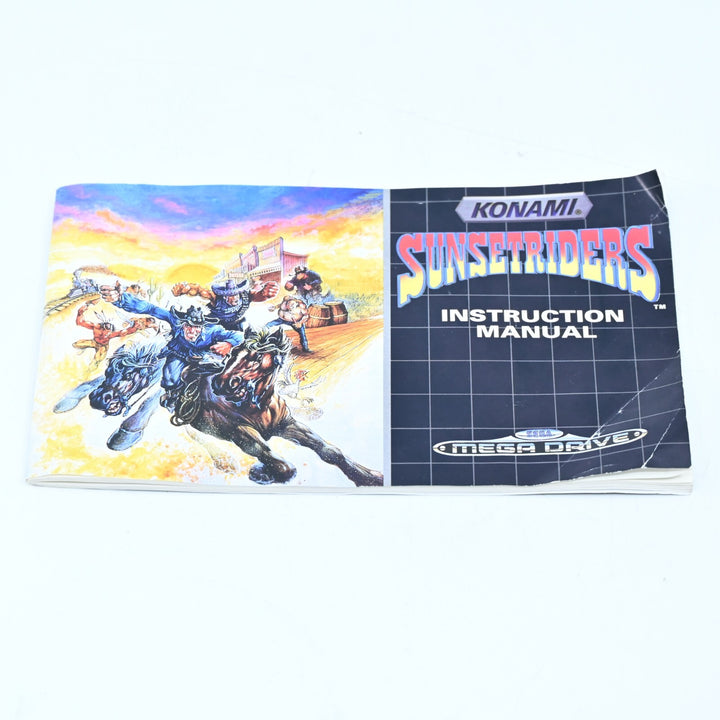 Sunset Riders + Manual - Sega Mega Drive Game - PAL - FREE POST!