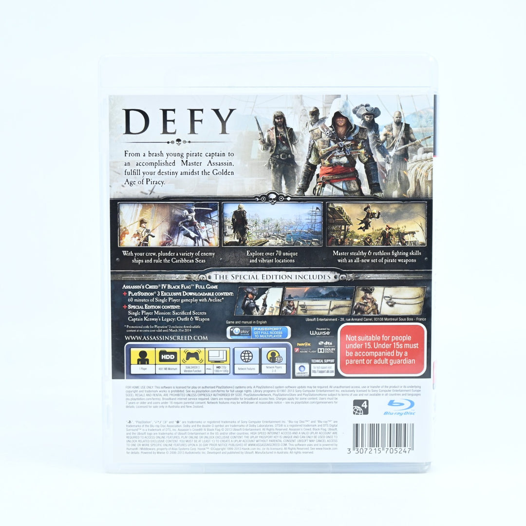 Assassin's Creed IV: Black Flag - Sony Playstation 3 / PS3 Game + Manual