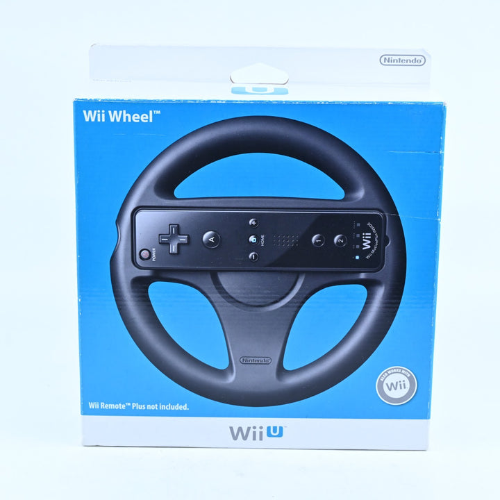 Black Wii Wheel - Nintendo Wii U Boxed Accessory - PAL - FREE POST!