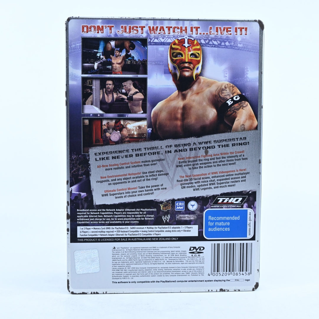 WWE SmackDown vs. RAW 2007 - Sony Playstation 2 / PS2 Game + Manual - PAL