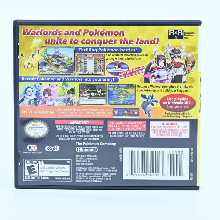 Pokemon Conquest - Nintendo DS Game + Manual - REGION FREE - FREE POST!