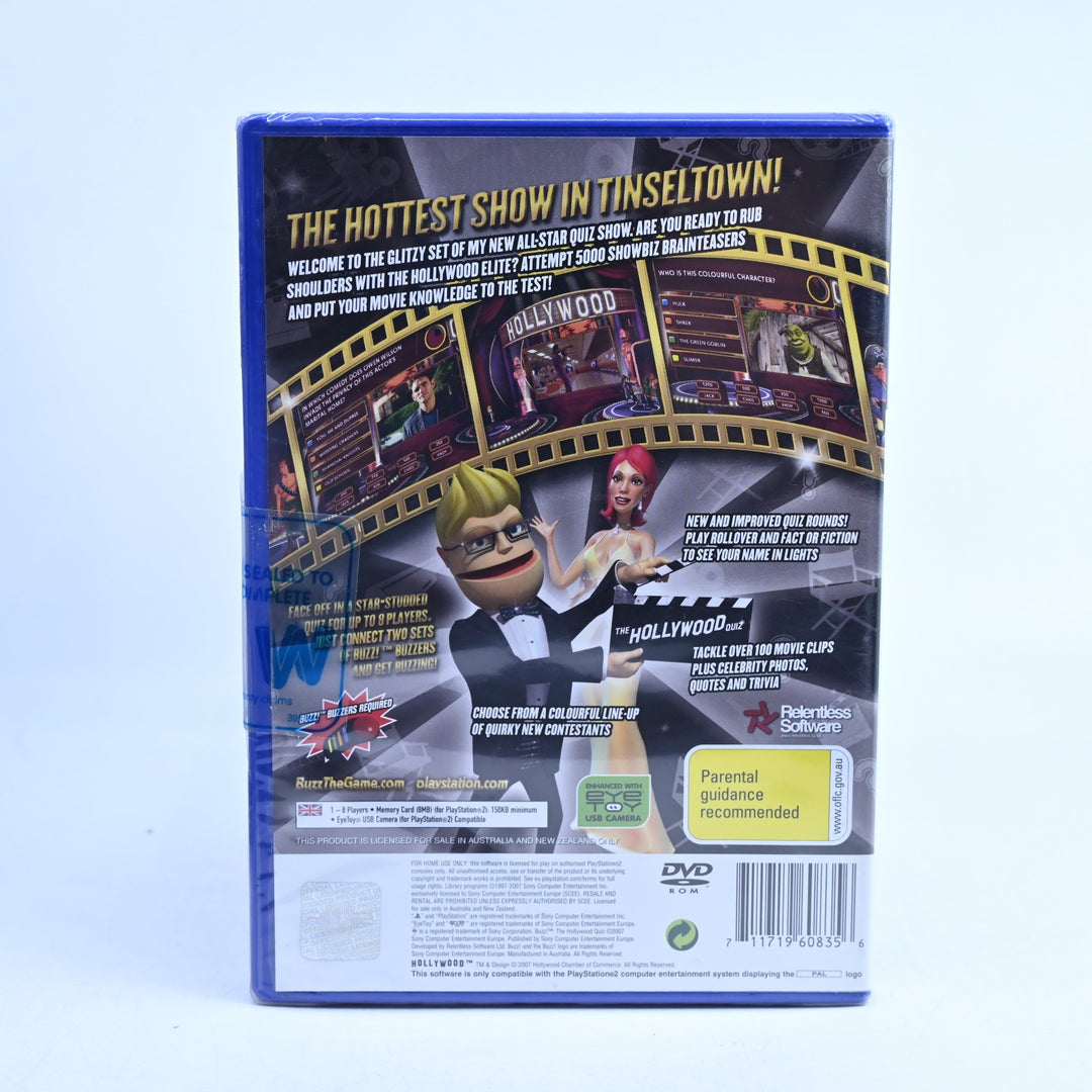 Buzz! The Hollywood Quiz - SEALED! - Sony Playstation 2 / PS2 Game - PAL