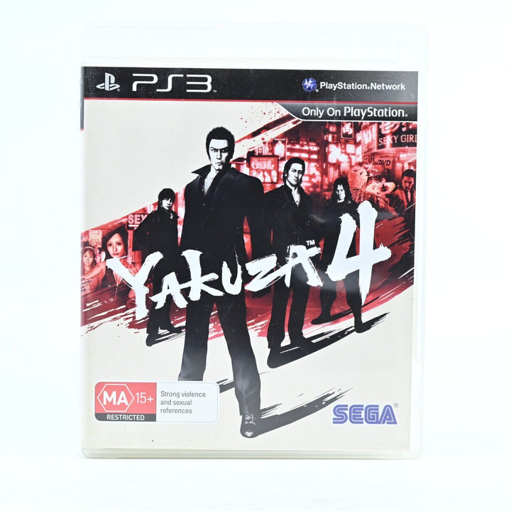 Yakuza 4 - Sony Playstation 3 / PS3 Game + Manual - MINT DISC!