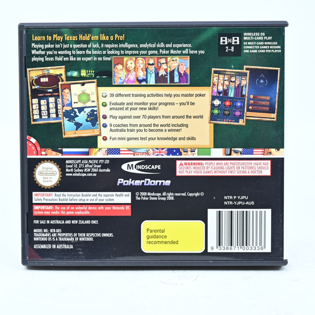 PokerDome: Poker Master - Nintendo DS Game - PAL + Manual - FREE POST!