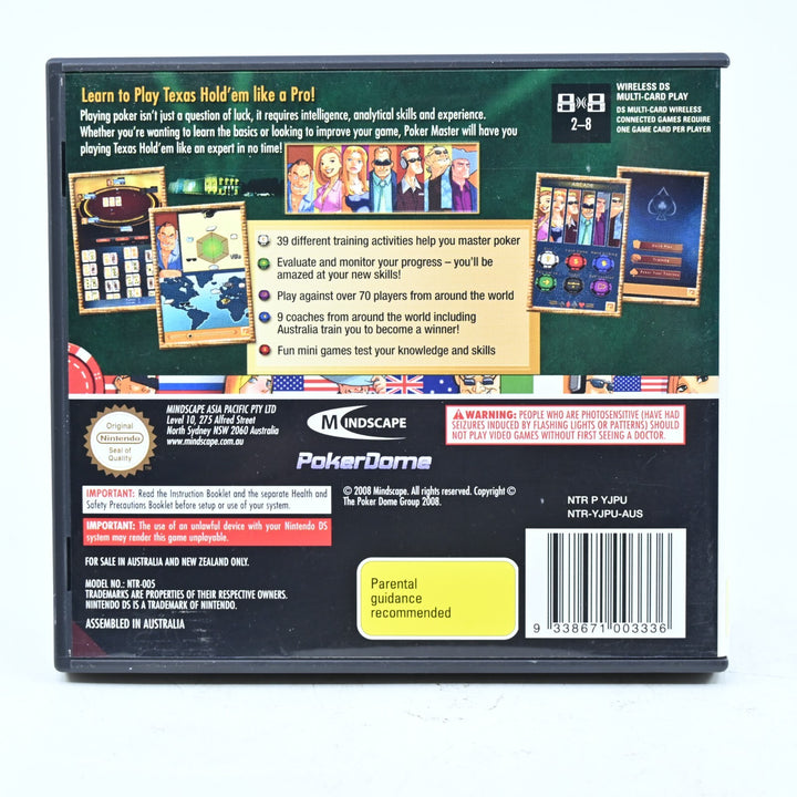 PokerDome: Poker Master - Nintendo DS Game - PAL + Manual - FREE POST!