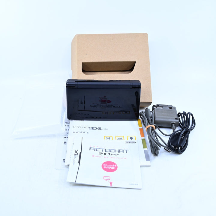 Jet Black - Nintendo DS Lite Boxed Console - USG-001(JPN) - NTSC-J - FREE POST!