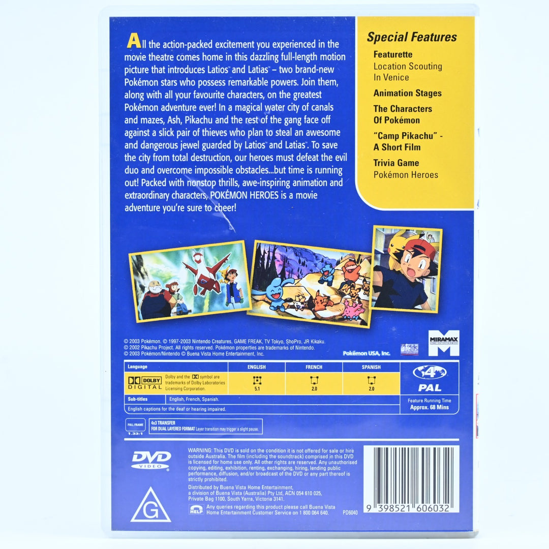 Pokemon Heroes The Movie - Region  4 - Anime DVD