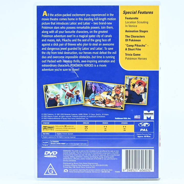 Pokemon Heroes The Movie - Region  4 - Anime DVD