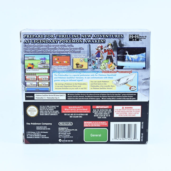 Pokemon SoulSilver Boxed + PokeWalker - Nintendo DS Game + Manual - Soul Silver!