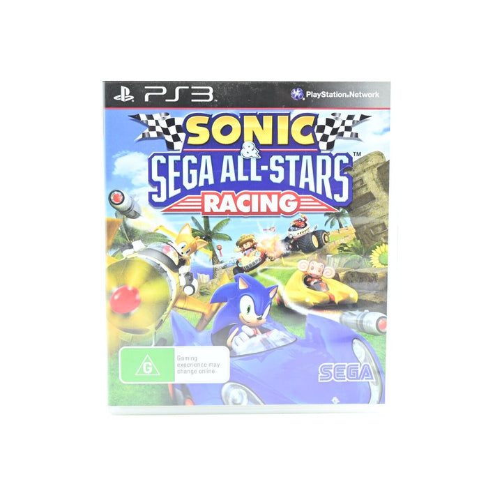 Sonic And Sega All-Stars Racing - Sony Playstation 3 / PS3 Game + Manual