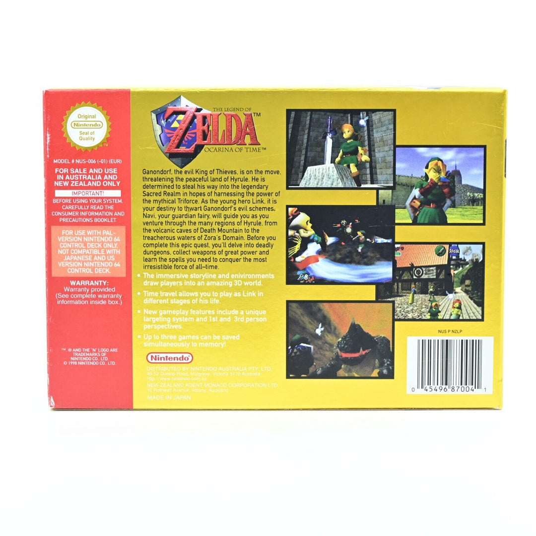 AS NEW! The Legend of Zelda: Ocarina of Time - N64/ Nintendo 64 Boxed Game - PAL