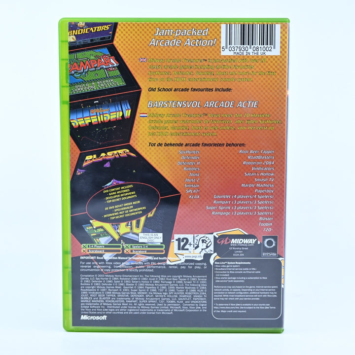 Midway Arcade Treasures - Original Xbox Game + Manual - PAL - MINT DISC!