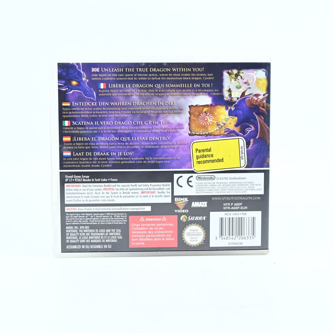 The Legend of Spyro: A New Beginning - Nintendo DS Game + Manual - PAL