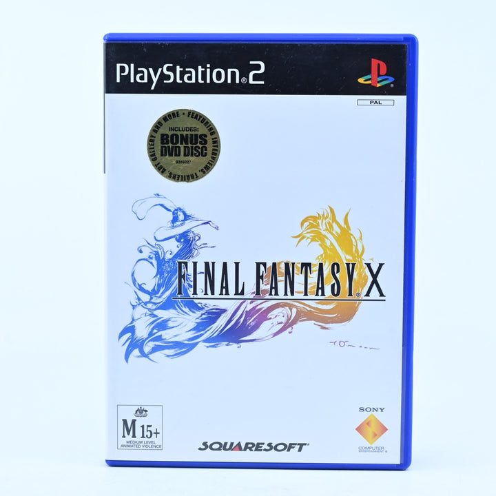 Final Fantasy X - Sony Playstation 2 / PS2 Game + DVD - No Manual - MINT DISC