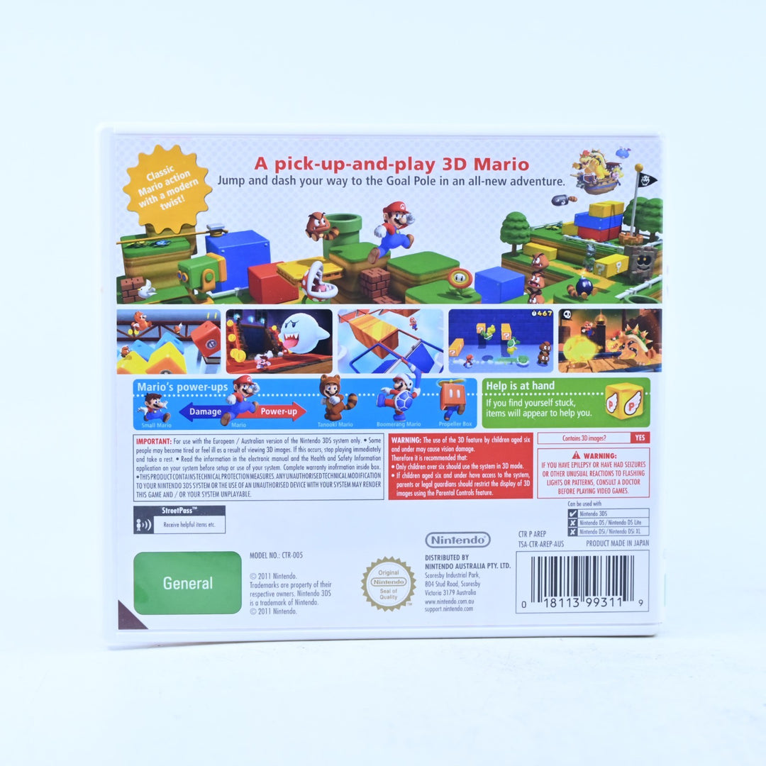 Super Mario 3D Land - Nintendo 3DS Game - PAL + Manual - FREE POST!