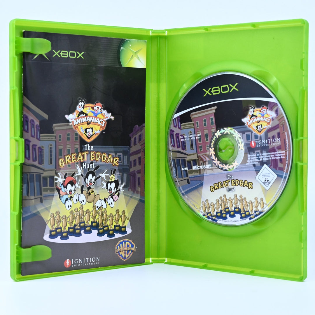 Animaniacs: The Great Edgar Hunt - Original Xbox Game + Manual - PAL - MINT DISC