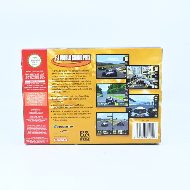 F-1 World Grand Prix - N64 / Nintendo 64 Boxed Game - PAL - FREE POST!