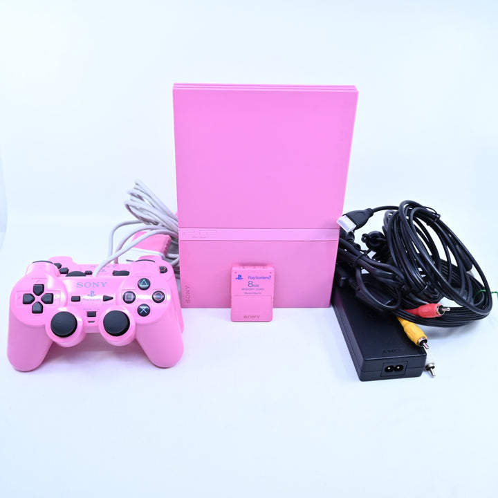 Pink Sony Playstation 2/ PS2 Slim Console - AUS PAL + HDMI + CONVERTER FREE POST