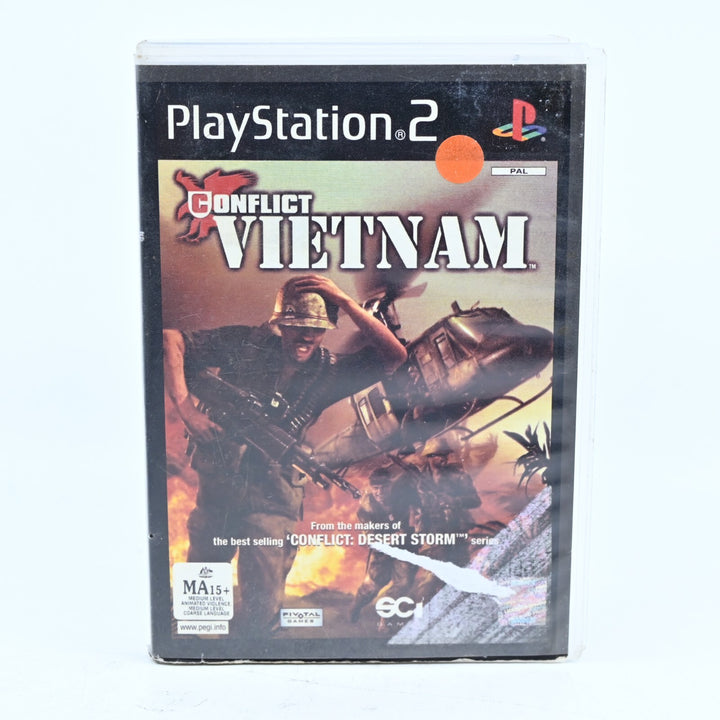 Conflict Vietnam - EX-RENTAL - Sony Playstation 2 / PS2 Game + Manual - PAL