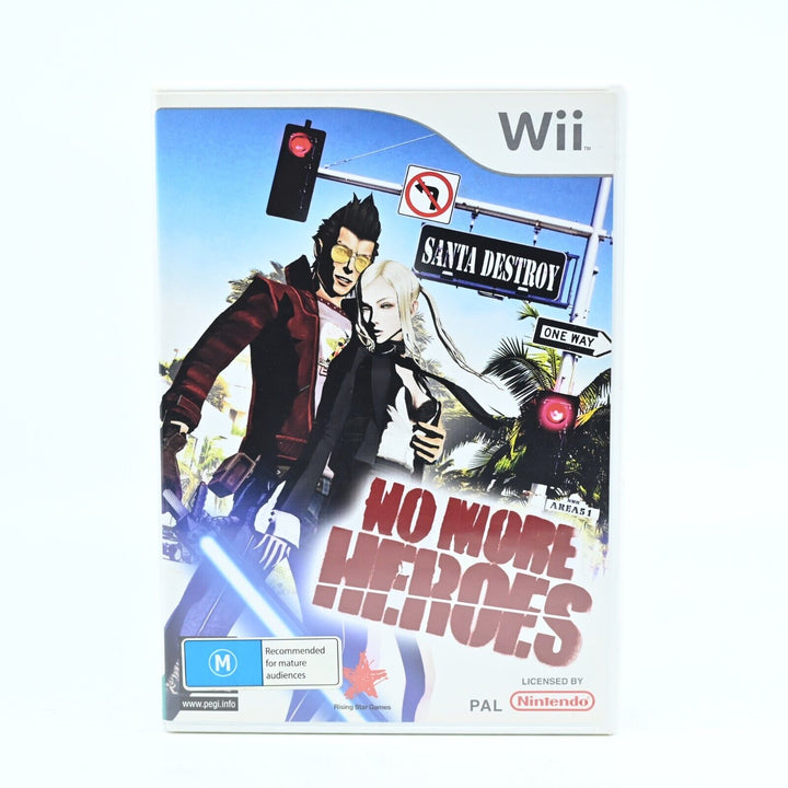 No More Heroes - Nintendo Wii Game + Manual - PAL - MINT DISC!