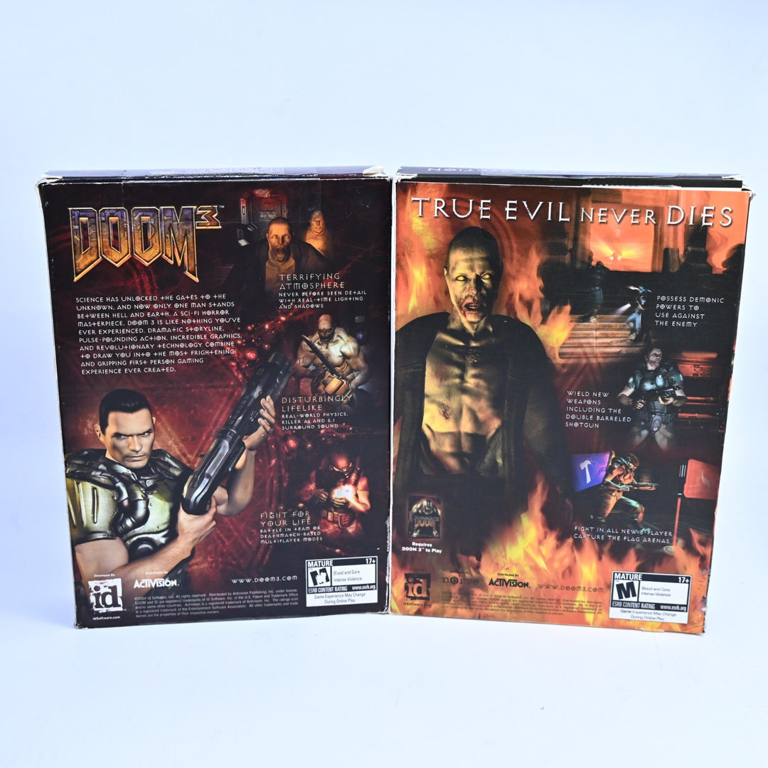 Doom 3 + Resurrection of Evil Expansion Pack - Big Boxes - Id Software - PC Game