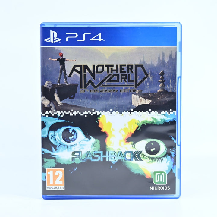 AS NEW! Another World | Flashback - Sony Playstation 4 / PS4 Game - FREE POST!