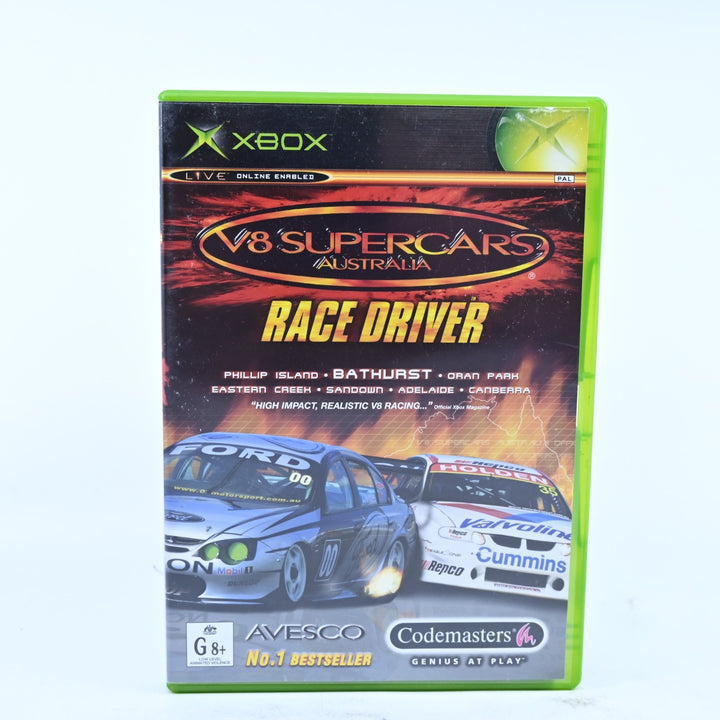 V8 Supercars Australia Race Driver - Original Xbox Game + Manual - PAL