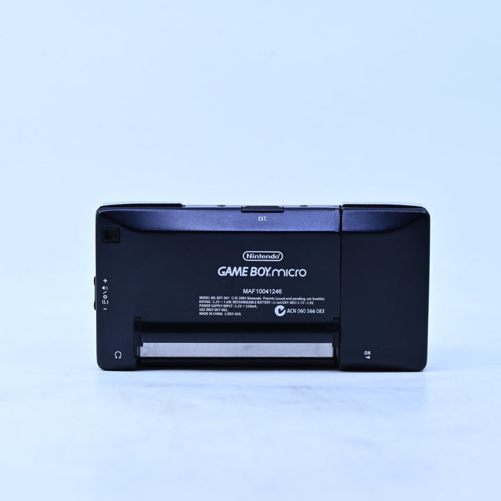 OXY-001 Black - Nintendo Gameboy Micro Boxed Console - FREE POST!