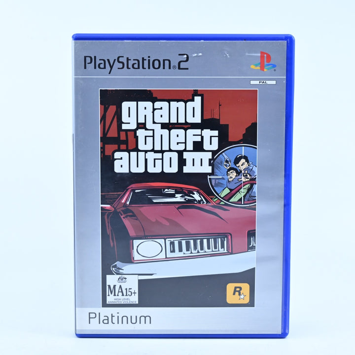 Grand Theft Auto III - Sony Playstation 2 / PS2 Game + Manual - No Map - PAL