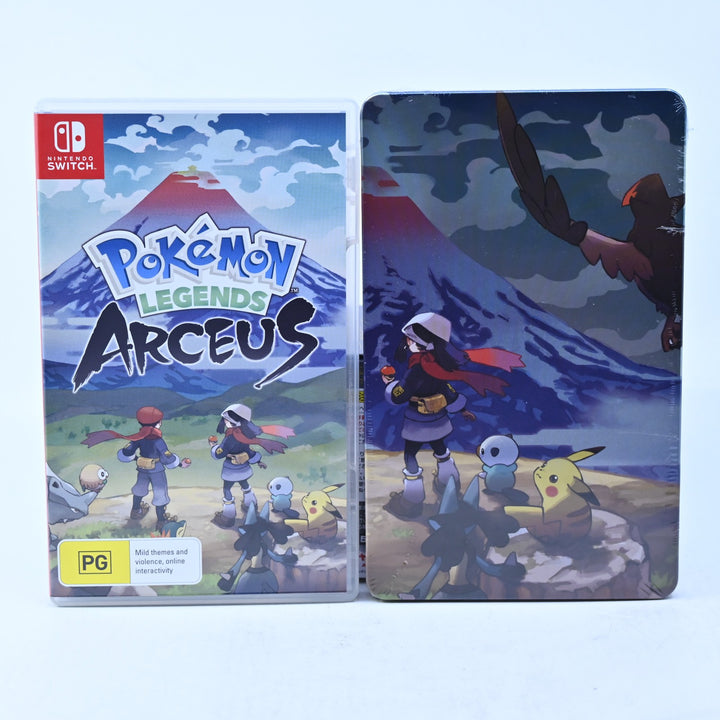 Pokemon Legends: Arceus - Nintendo Switch Game + SEALED Steelbook - FREE POST!