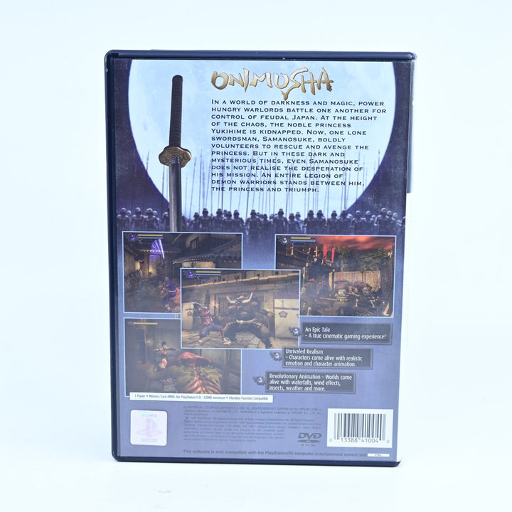 Onimusha Warlords - Sony Playstation 2 / PS2 Game + Manual - PAL - MINT DISC!