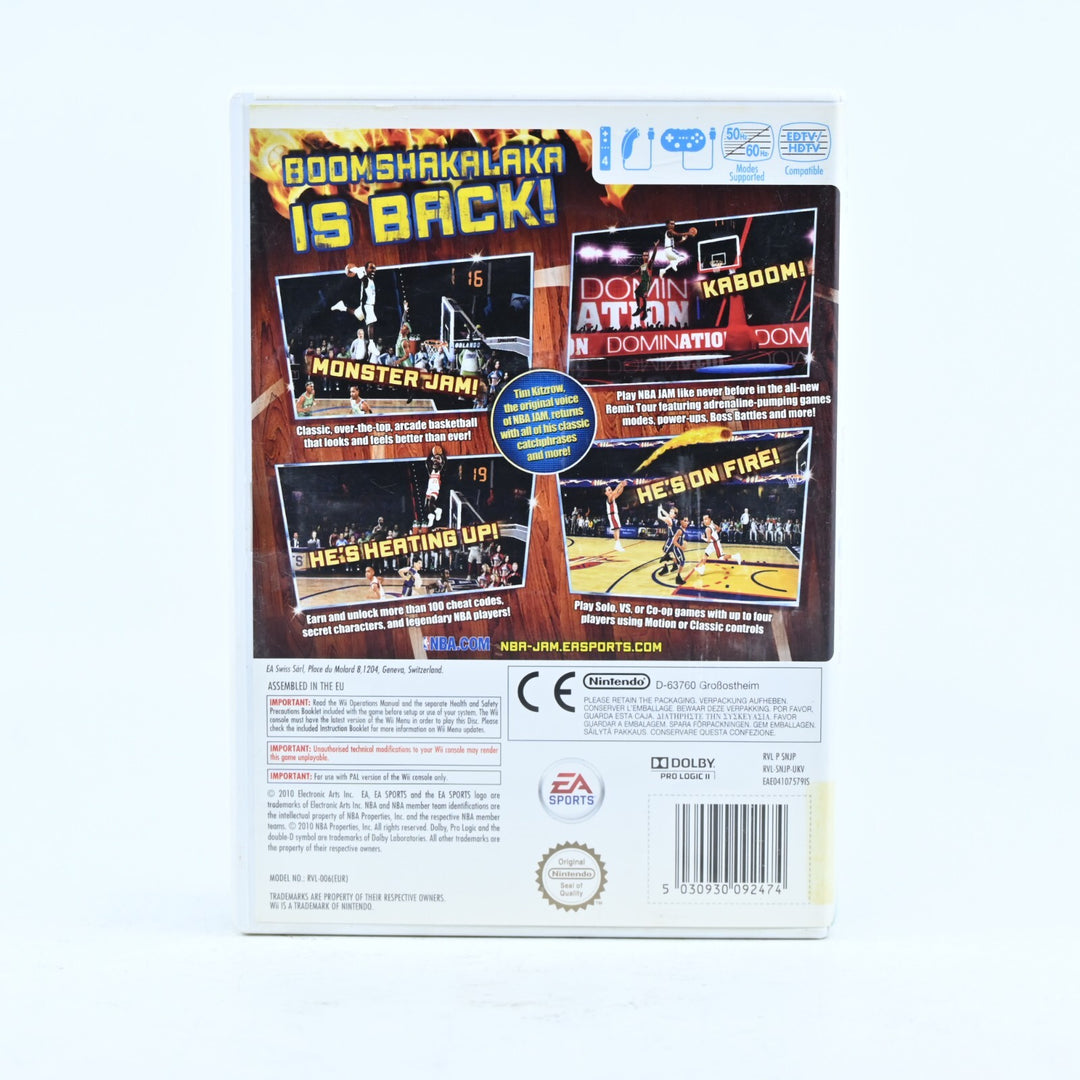 NBA Jam - Nintendo Wii Game + Manual - PAL - FREE POST!