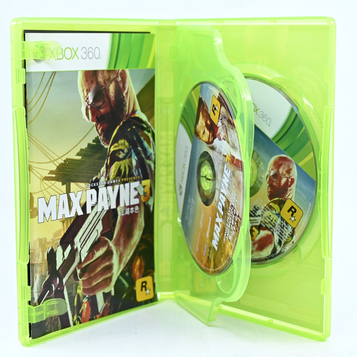 Max Payne 3 - Xbox 360 Game + Manual - Regionless - MINT DISC!