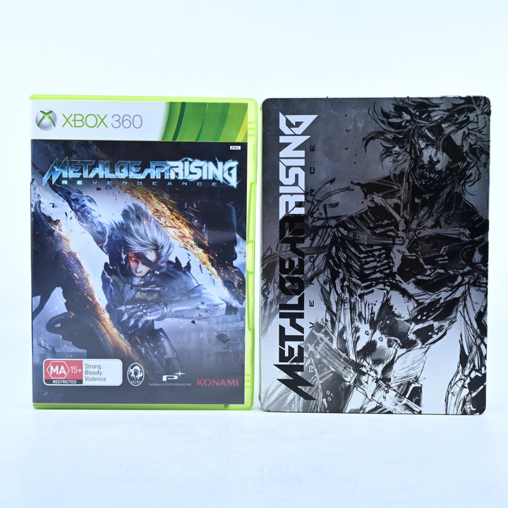 Metal Gear Rising Revengeance + Steelbook - Xbox 360 Game + Manual - PAL